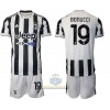 Maglia ufficiale Juventus Leonardo Bonucci 19 Casa 2021-22 per Bambino